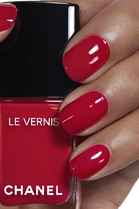 chanel nail designs 2014|Chanel rouge puissant nail polish.